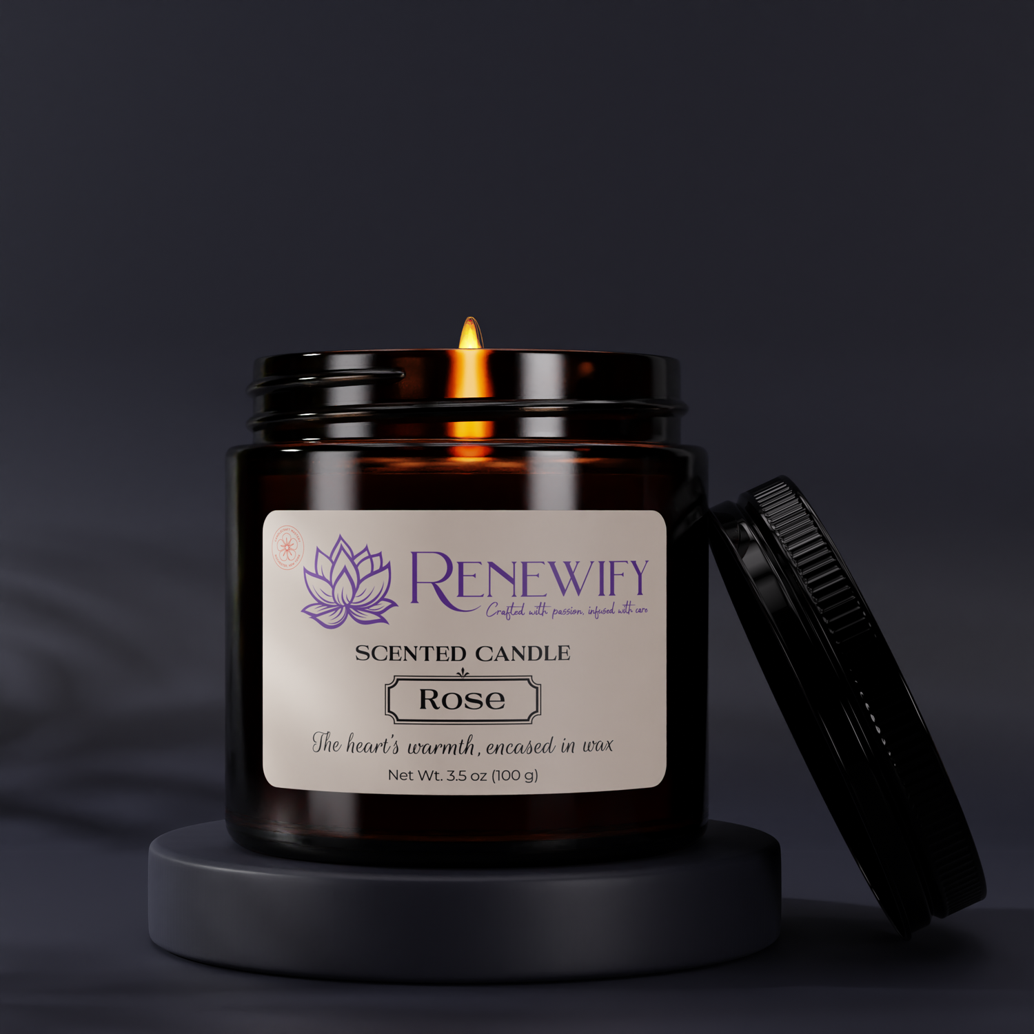 Renewify - Flower Scented Soy Wax Candles